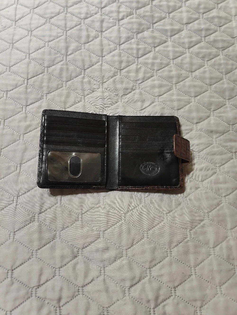 Brahmin Vintage Bifold Leather Wallet